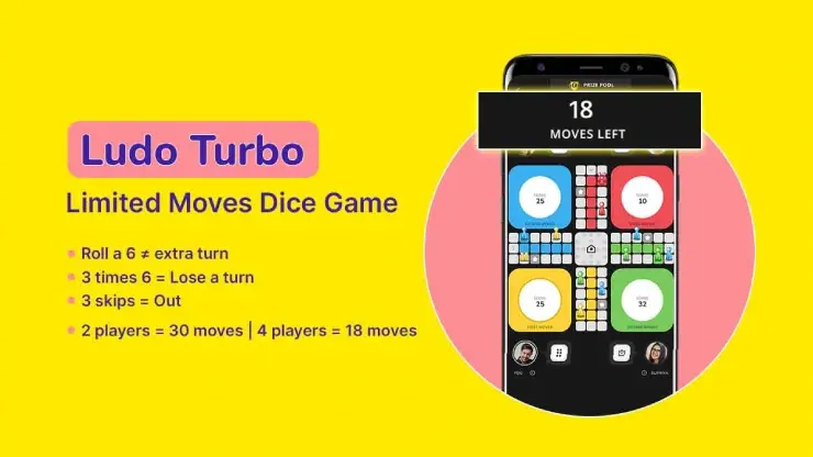 play 4 player games with ludo turbo