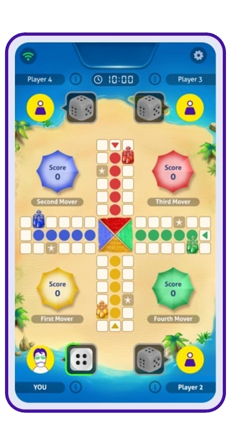 ludo board design summer theme image